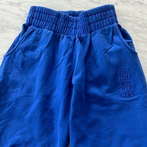 Frankie’s Bikinis Sweatsuit Blue Crewneck Sweatshirt and Sweatpants Small - Picture 8 of 11